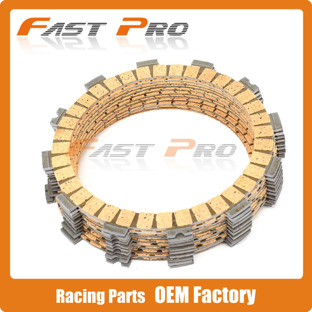 Clutch Disc Friction Plates Set 6pcs for CB400 CB400AD CB400F CB400S CB400SA CB400SF CBR600F PC25 PC31 CB400SAD |