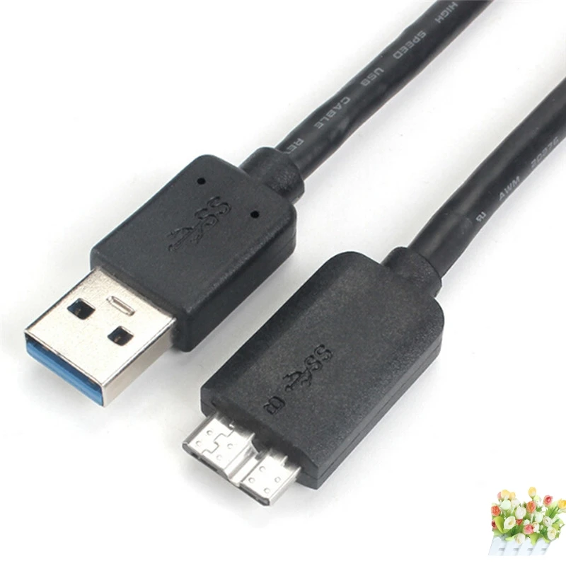 Кабель-удлинитель A папа-микро B USB 3 0 для передачи данных внешнего жесткого диска