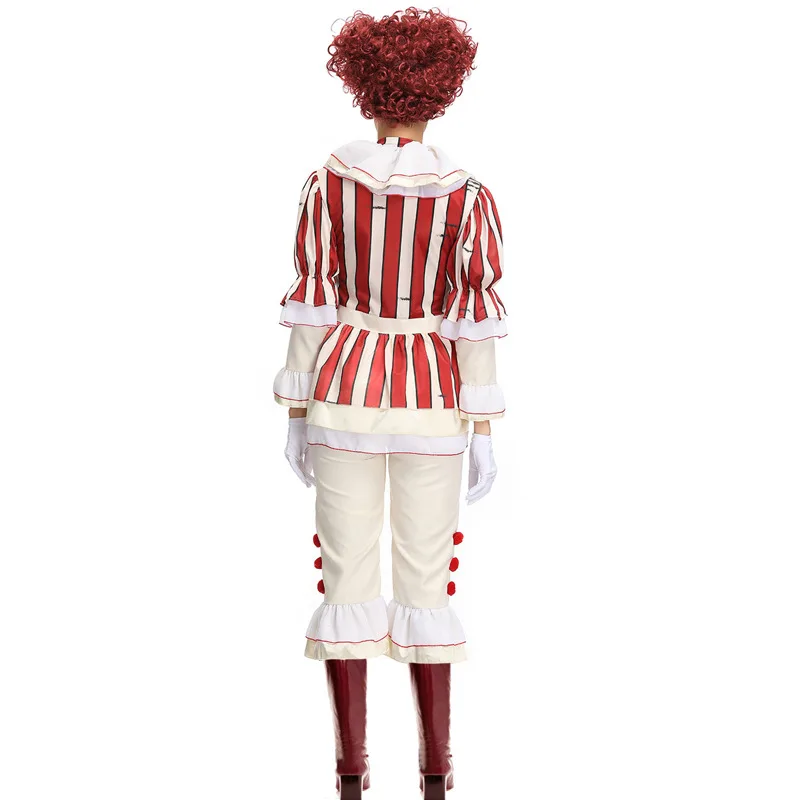 Umorden IT 2 Pennywise костюм клоуна для косплея Стивен Кинг It костюмы для женщин Хэллоуин карнавал Марди Гра вечерние платья