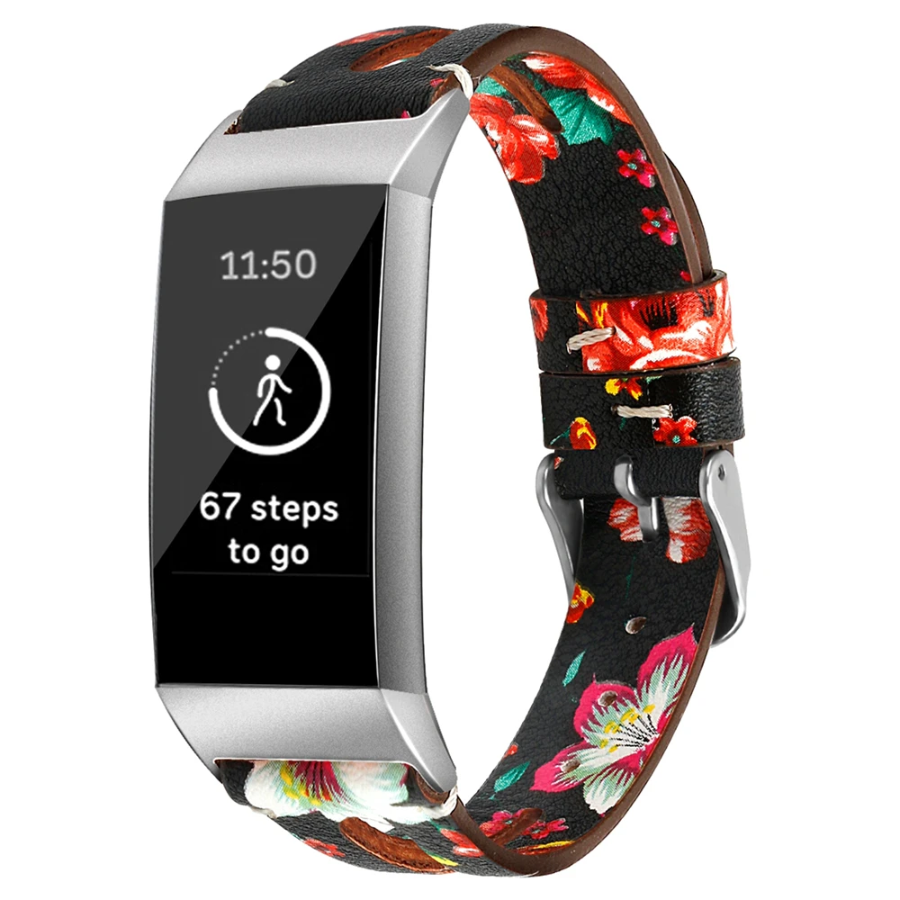 Для Fitbit Charge 3 подлинный кожаный браслет ремешок для Fitbit Charge 3 фитнес-трекер Смарт-часы сменный ремешок