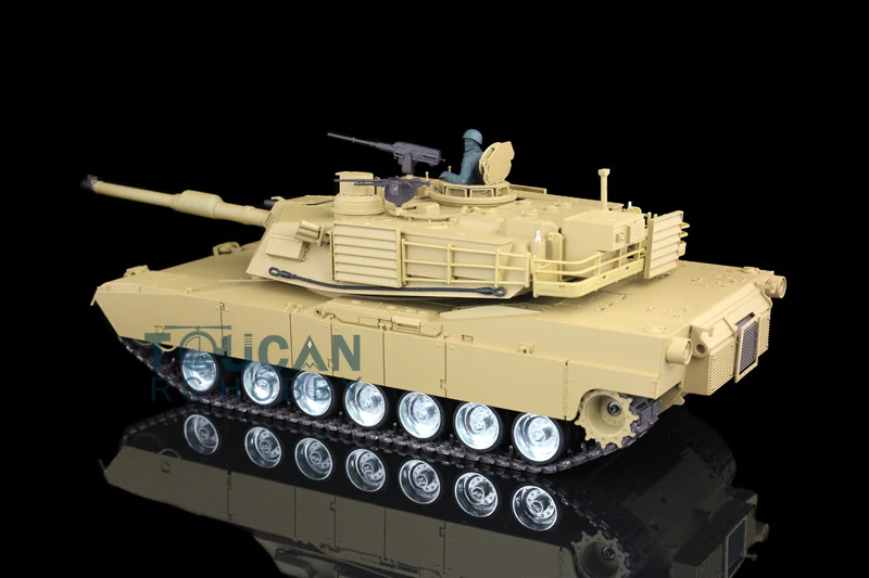 HengLong 1/16 масштаб M1A2 Abrams RTR rc Танк металлические гусеницы колеса 360 градусов вращения башни 3918 TH00148