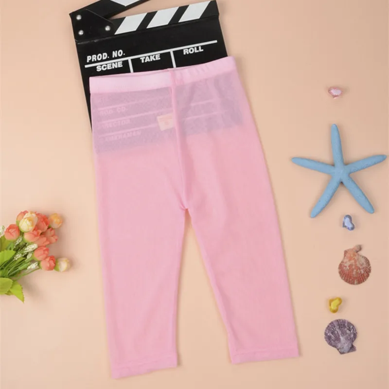 Лидер продаж 2017 года летние сетчатые леггинсы для девочек детские однотонные