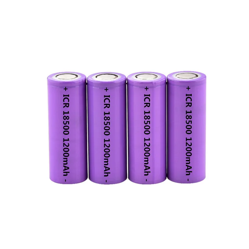 4 шт. 18500 батареи 1400mAh 3 7 V Перезаряжаемые литий Батарея для сильных светильник