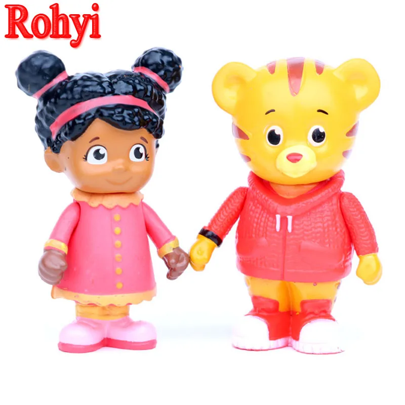 Фигурки Rohyi 5 шт./лот 6 см ПВХ экшн-фигурки друзей по соседству Даниэля тигра принца