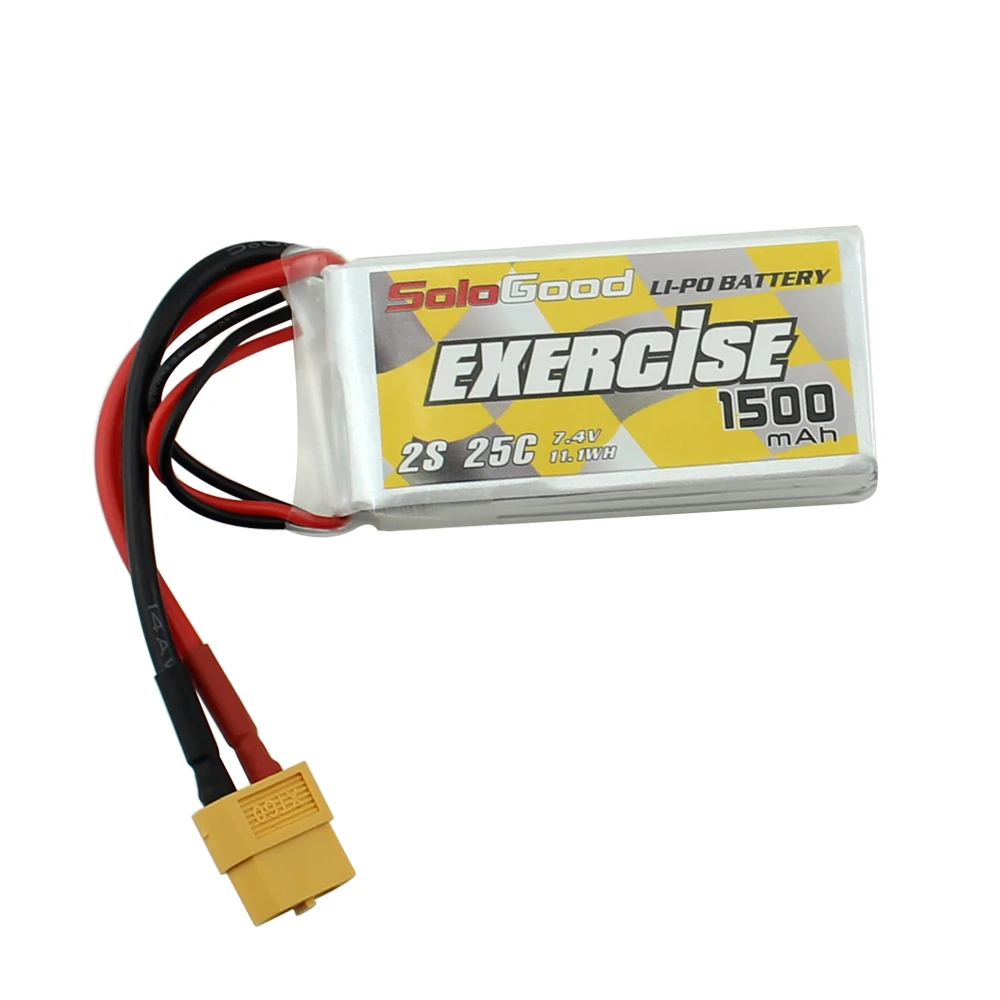 2 шт./упак. sologood 2S 7,4 V Lipo батареи 1200 1500 1800 2200 2600 мАч для тележка с четырьмя осями и передача машины Батарея