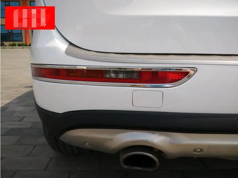 Для Audi Q5 2010-2015 ABS хром задний фонарь противотуманная фара крышка планки 2 шт -