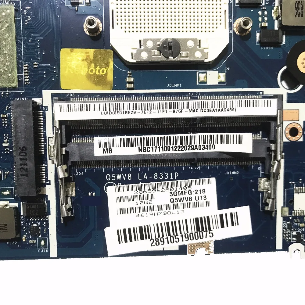 Высококачественная материнская плата для ноутбука Acer V3-551 Series Q5WV8 LA-8331P NBC1711001