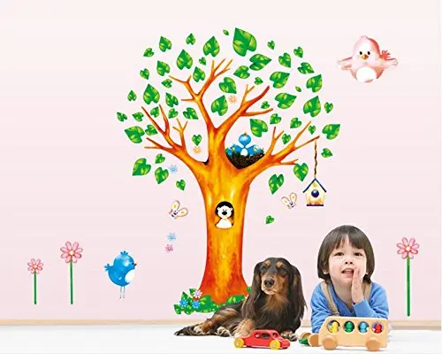 Большой размер Дерево акриловая декоративная 3D наклейка на стену DIY
