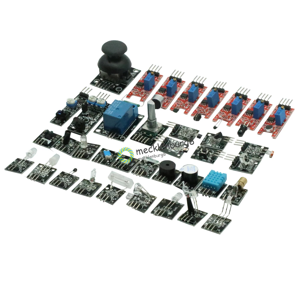 

Smart electronics 37in1 37 in 1 Sensor kit XY joystick encoder relay Module DHT11 voice Laser Sensor for arduino DIY Kit