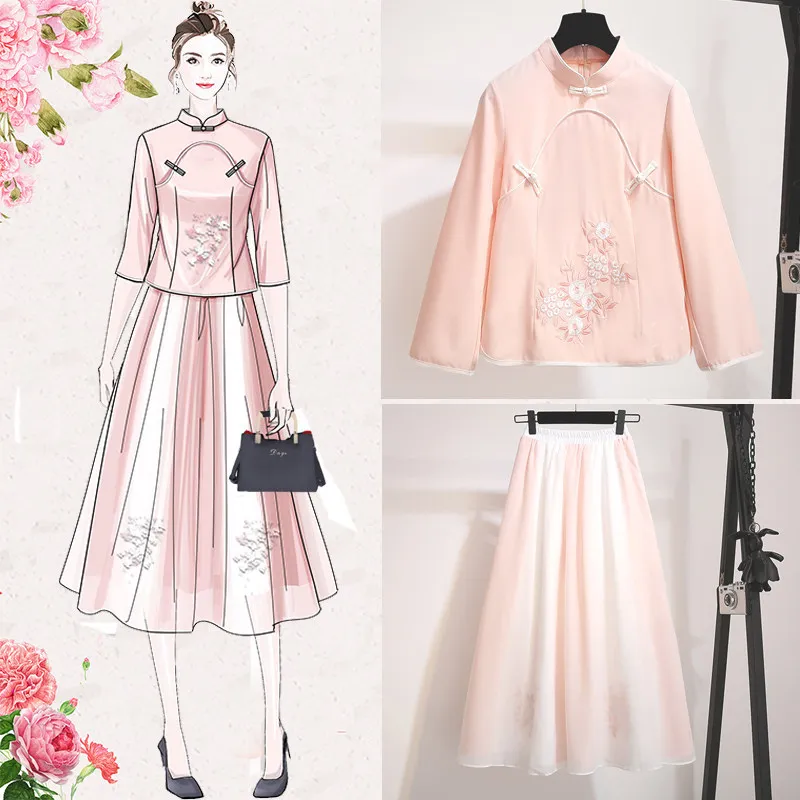 Hanfu/одежда в древнем стиле женский костюм Тан Китайская одежда для выступлений и