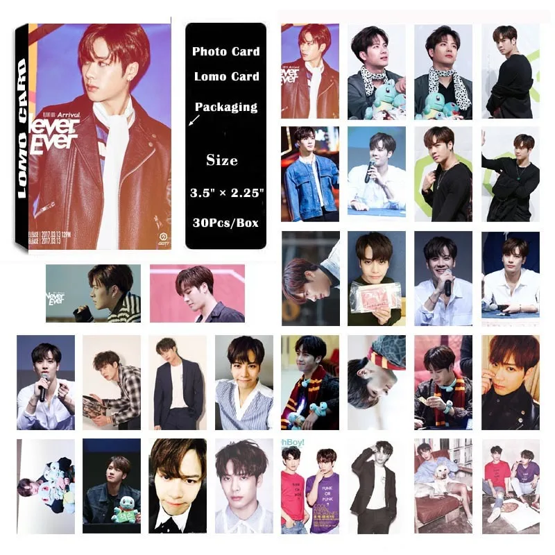 KPOP GOT7 альбом Джексон самодельные бумажные ломо карты фото постер HD фотокарты