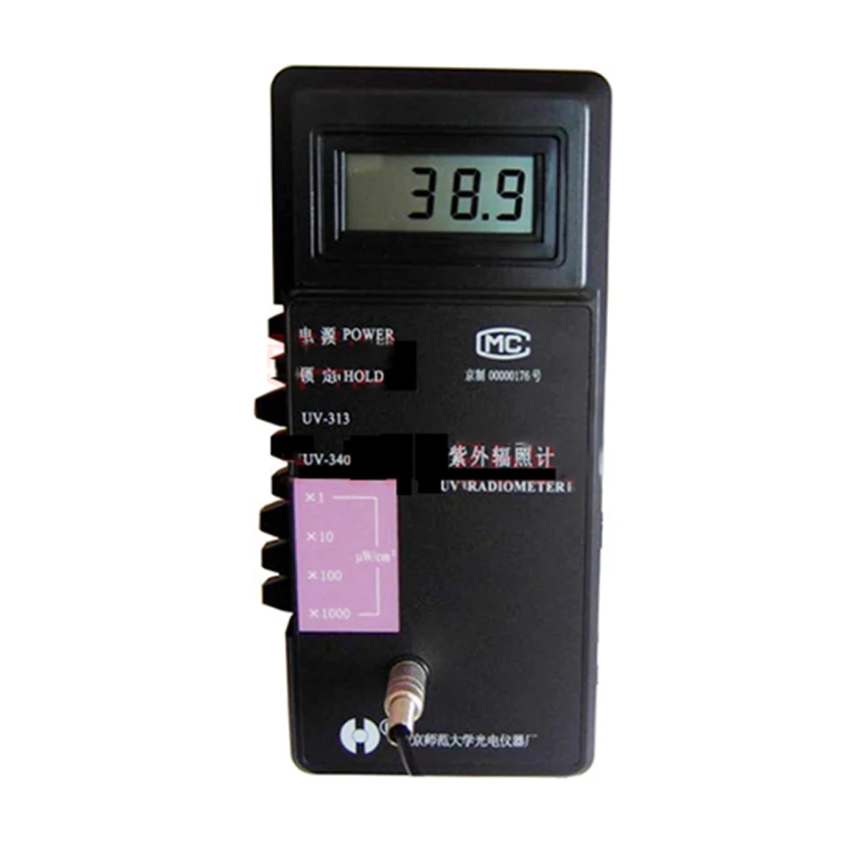 UV-340 цифровой портативный Ультрафиолетовый радиометр UV-340(315-370) Профессиональный высокоточный измерительный прибор вторичный светильник