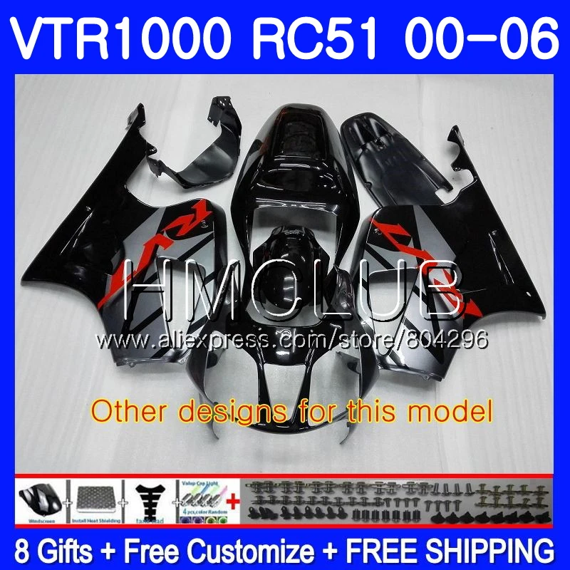 Синий красный обтекатель для HONDA VTR1000 2000 2001 2002 2003 2004 2005 2006 80HM. 5 RTV1000 VTR 1000 RC51 SP1 SP2 01 02 03