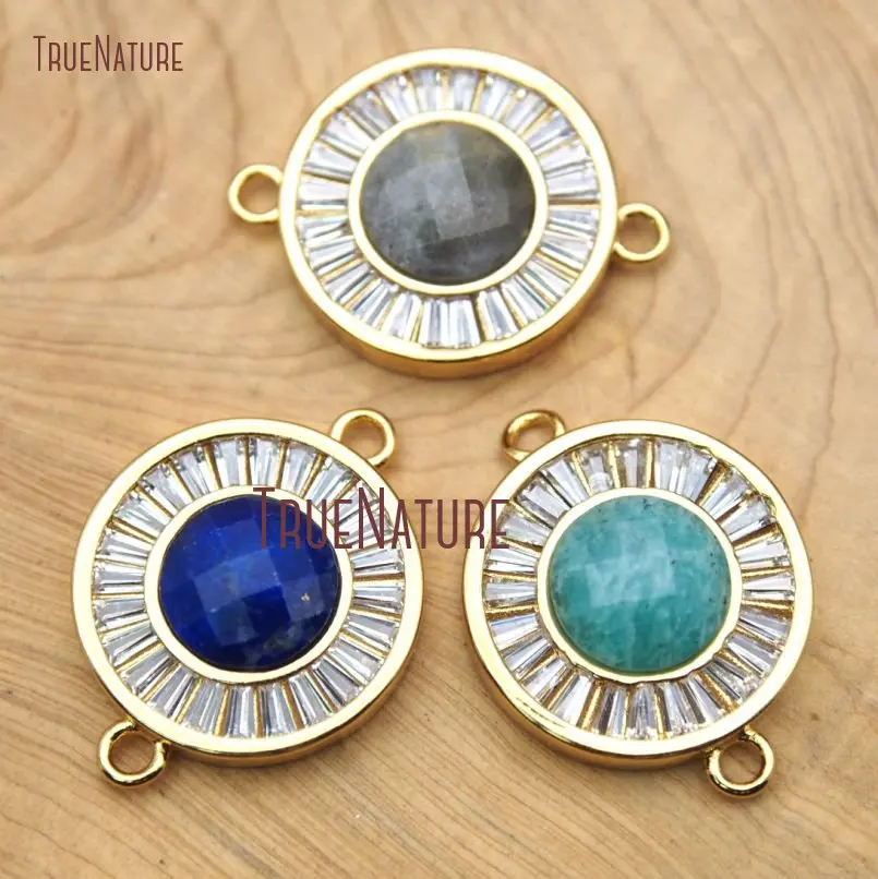 10 шт. Амазонит лабрадорит двойная подвеска Бейл прозрачные микро вставки из