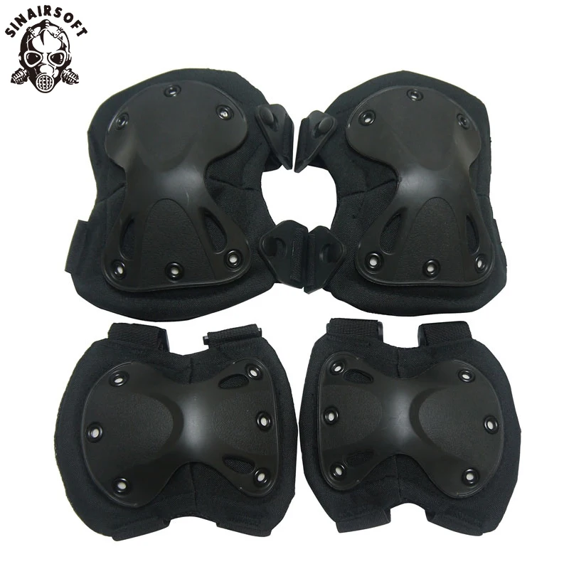 

Military US Army Tactical Paintball Airsoft Hunting Protection War Game Knee And Elbow Protector Knee Pads & Elbow Pads Set
