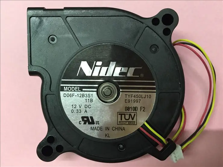 Новый оригинальный Nidec Тото TYF450LJ10 6 см 12V 0.33A D06F-12B3S1 11B EB-G5100/G5350 Вентилятор проектора