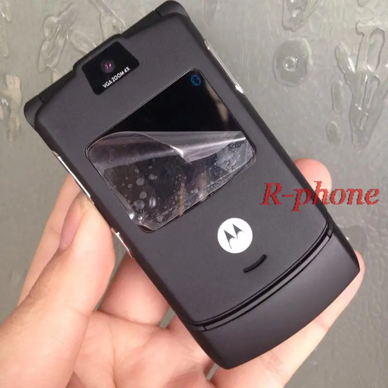 V3 2G GSM разблокированный оригинальный RAZR мобильный телефон Gold & Gift один год