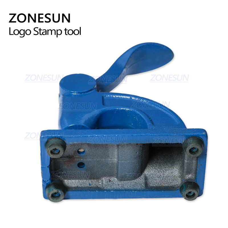

ZONESUN Design Customize Logo Embossing Seal Stainless Steel Stamp for Office Bussiness Document For Paper Inital Name Card