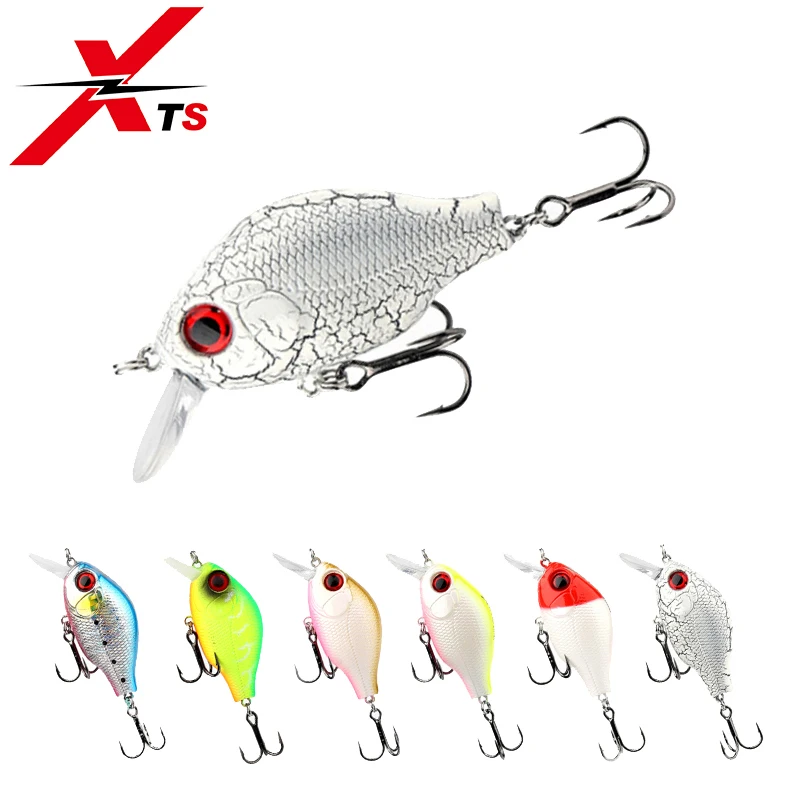 XTS 45 мм 7 5 г рыболовные приманки гольян плавающие 6 видов цветов Crankbait Реалистичная