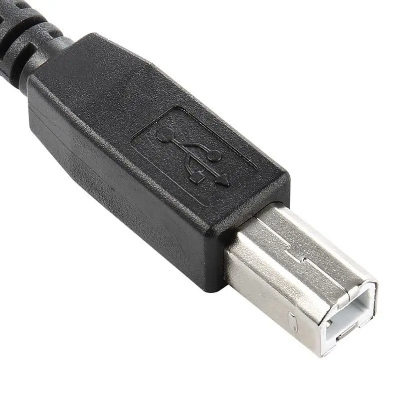 Фото Левый угловой 90D Micro-USB OTG к стандарту USB B Тип принтер сканер HD кабель DG №5