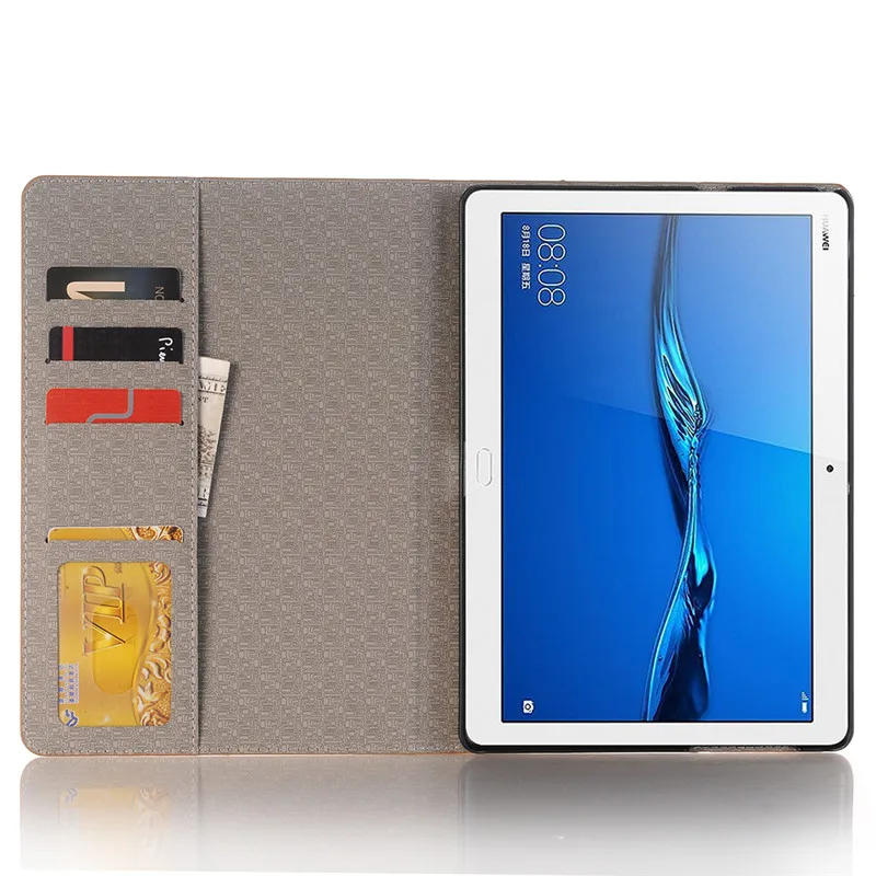 Деловой чехол с картой мира для Huawei MediaPad T3 10 Роскошный из искусственной кожи AGS WO9