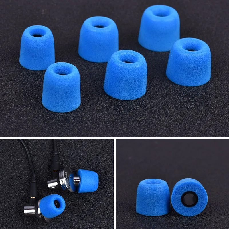 

8 pcs/4 pair ANJIRUI T300 (L M S) 4mm Caliber Earphone tips Memory Foam Sponge ear pads for headphones C set Headset accessories