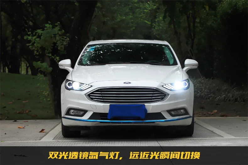 D-YL Автомобиль Стайлинг для Mondeo фары Fusion светодиодный фары оригинальные DRL Биксеноновые линзы Высокая Низкая головка луча лампа