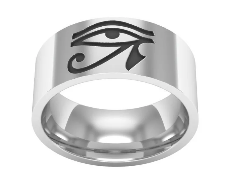 Мужское кольцо в знак глаза Horus из титановой стали ювелирные изделия нержавеющей