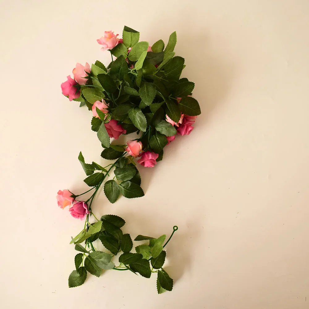 Шелковые искусственные розы лоза для дома качели сада вечерние ринки свадьбы
