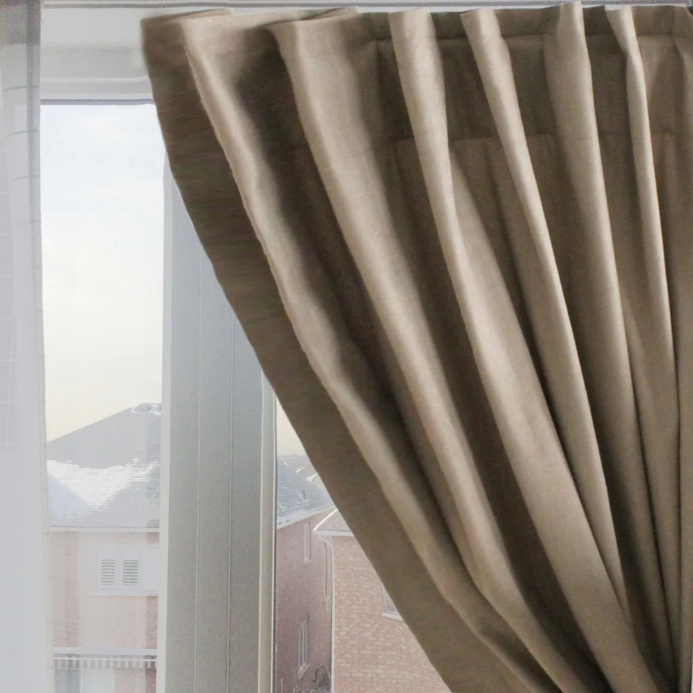 Бесплатная доставка Высококачественная однотонная микрозамшевая занавеска на