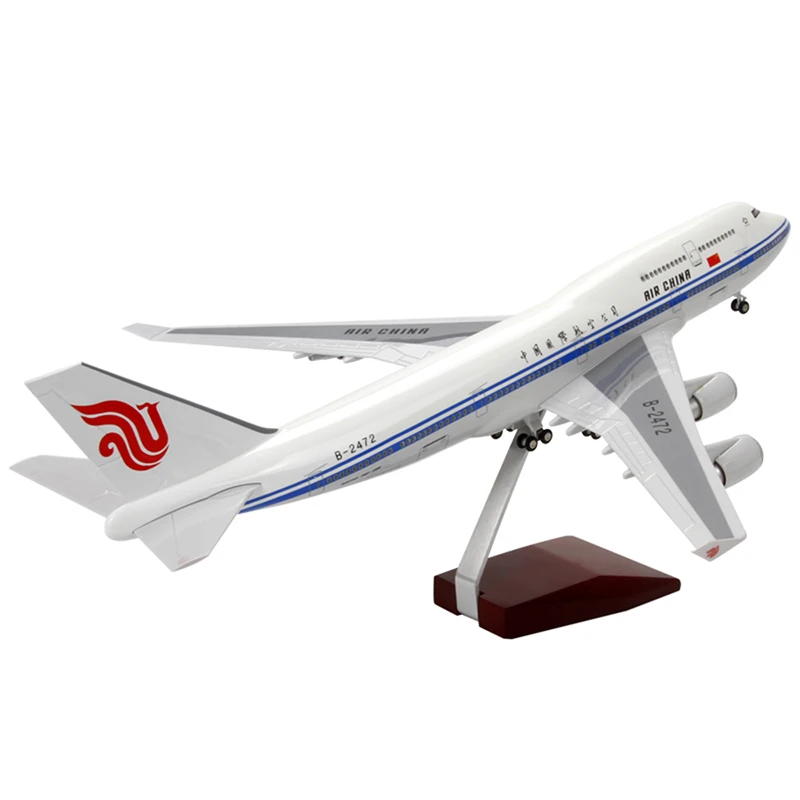 Для сбора 1/150 масштаб самолет Boeing B747 модель самолета Модель с подставкой Звук &