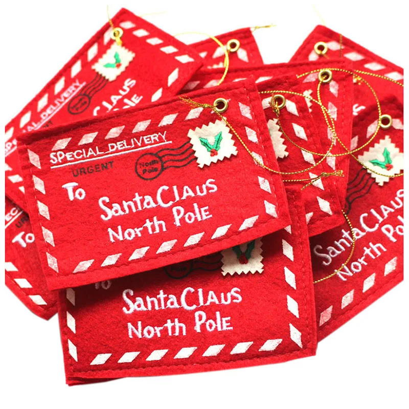 Рождественские украшения для конфет открытки-конверты конверт дом 6 шт.