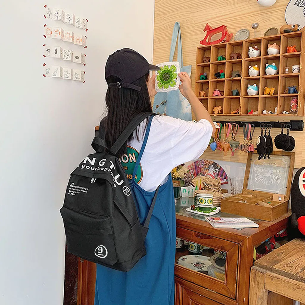 Aelicy Leisure women Backpacks Unisex Casual Nylon backpacks Simple Travel school bags for teenage girls mochilas mujer 2020 new | Багаж и