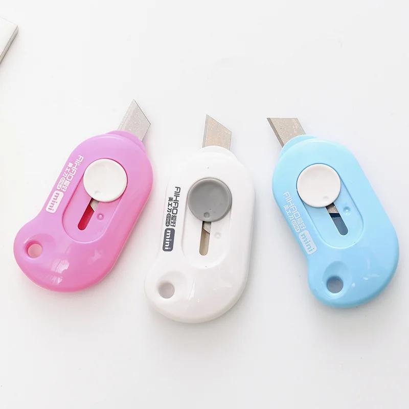 Мини цветной универсальный ящик для ножей резак письмо бумажные ножи DIY милый Kawaii Искусство ремесло канцелярские ножи офисные школьные принадлежности