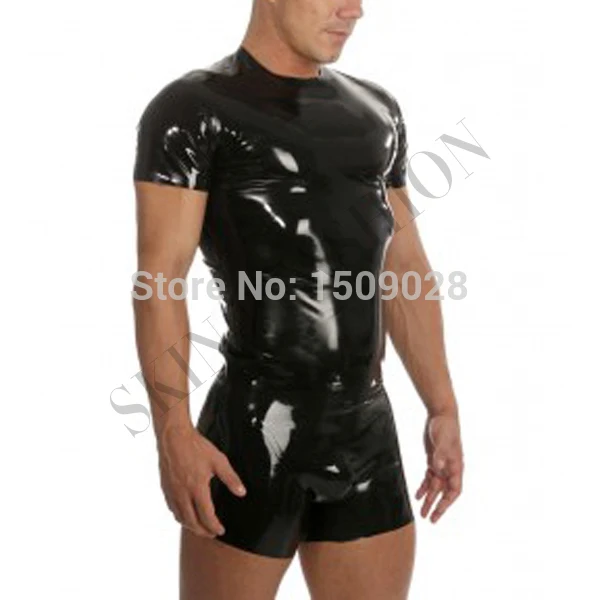 Бесплатная доставка! Латексные резиновые шорты боксеры catsuit 0 4 мм|shorts socks|boxer
