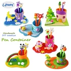 Набор для рукоделия из войлочной ткани, контейнер для ручек, Обучающий набор-пазл для шитья игрушек для начинающих