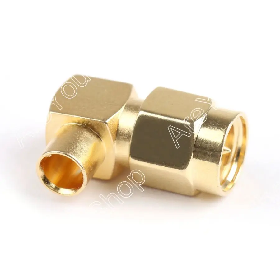 Areyourshop продажа 10 шт. SMA Мужской правый угол RF коаксиальный разъем для RG402