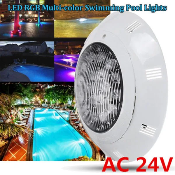 7 цветов 24V 18W светодиодный RGB подводный плавательный бассейн яркий
