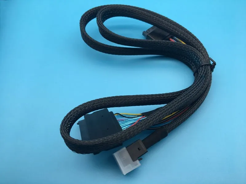 Mini SAS HD SFF-8643 к SFF-8639 кабель для передачи данных 100 см Длина Поддержка 750 PCIe NVME U.2 SSD P3600
