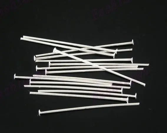Шпилька из серебра 925 пробы с плоской головкой 0 6 х20 мм 20 шт./лот - купить по
