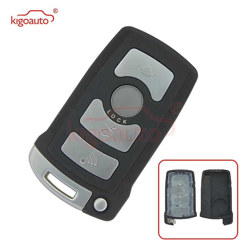 

Kigoauto Smart car key shell case cover 4 button for BMW 7 series LX8766S