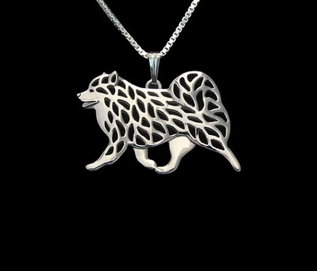 

Finnish Lapphund movement necklace New Fashion dog jewelry golden colors plated
