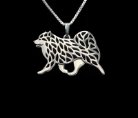 finnish lapphund movement necklace new fashion dog jewelry golden colors plated
