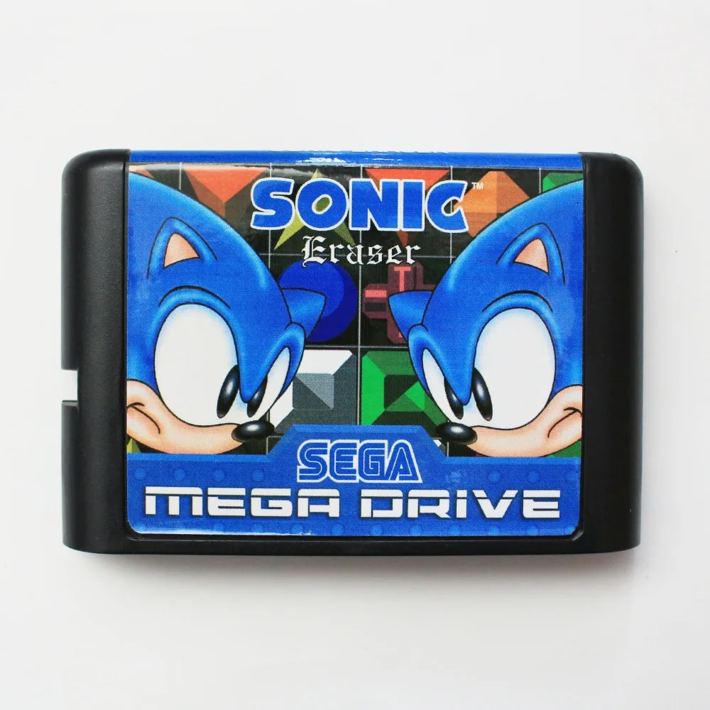 Звуковой ластик 16 бит SEGA MD игровая карта для Sega Mega Drive Genesis|sega md game card|sega games16 bit |