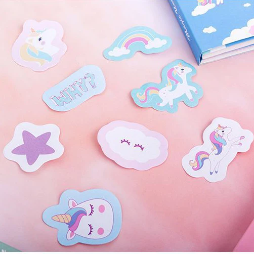 12 упак./лот kawaii Примечание Липкие заметки бумажный ежедневник блокнот 6 складной