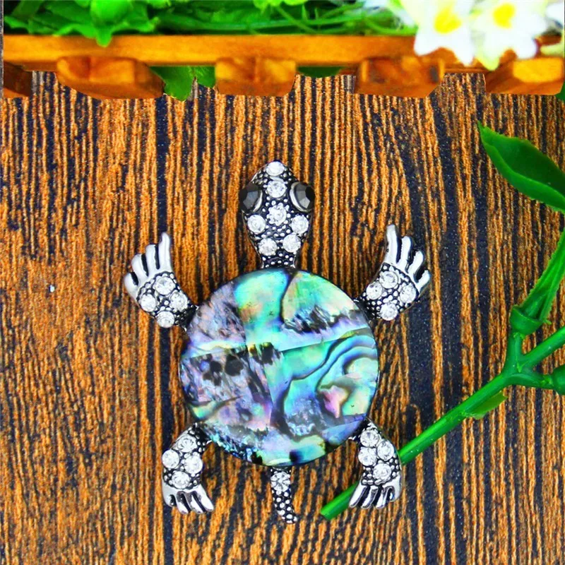 Винтаж павлин Shell Броши Античный Посеребренная личности Модные украшения|brooch