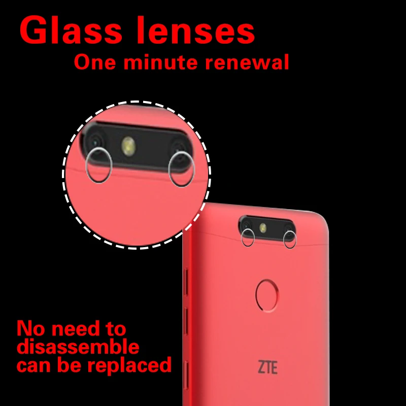 Прозрачная стеклянная пленка для объектива задней камеры ZTE Blade V8 Mini Защитная
