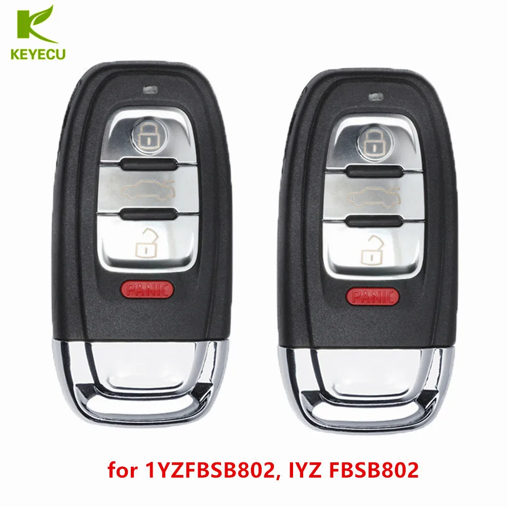 Запасная деталь KEYECU для Audi A1 A3 A4 S4 S5 Q3 Q5 SQ5 RS5 TT Quattro FCC ID: iyzsbfb802 2 шт.|Ключ от авто| |