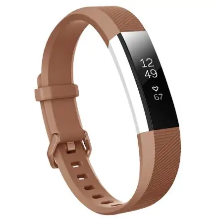 Brown Odog силиконовый дышащий ремешок для Fitbit Alta/HR Смарт часы браслет Высокое качество Аксессуары для часов Ремешки часы браслет - Цвет: Brown