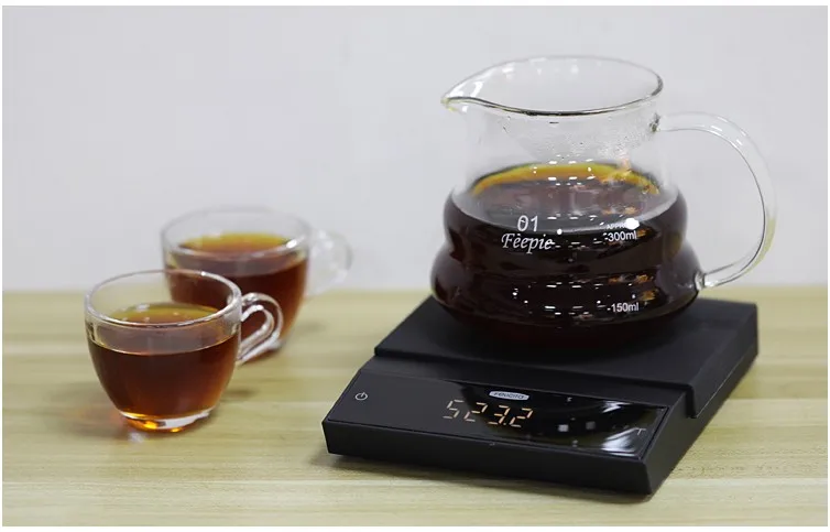 Felicita кофейные весы с Bluetooth, умные цифровые весы для кофе, электронные капельные кофейные весы с таймером